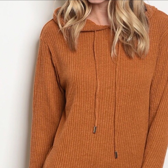 🛍Last 1! Pumpkin Soft Hoodie Sweater Dress - Picture 2 of 5